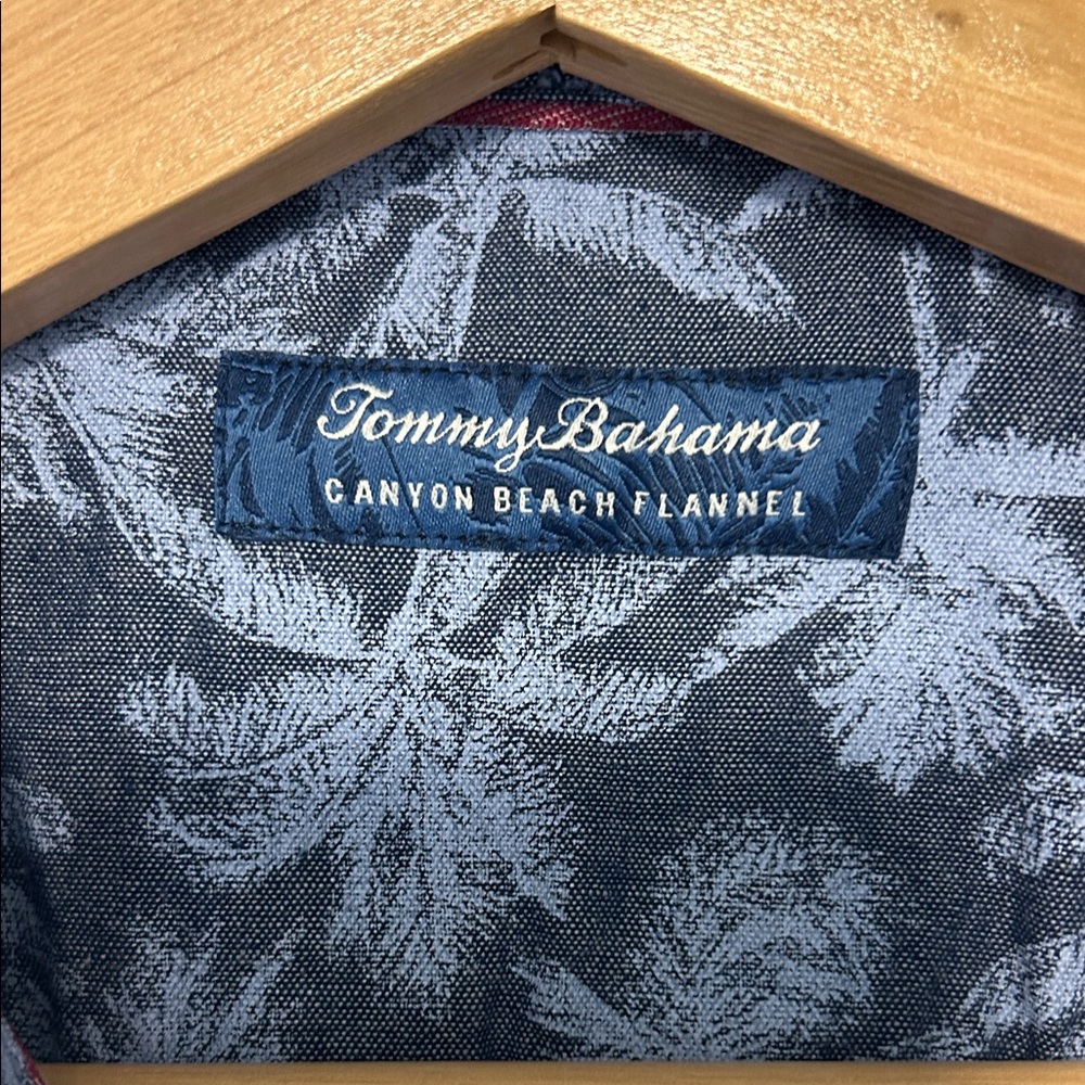 Tommy Bahama Canyon Beach Pebble Clay Plaid Flannel Shirt - Picture 5 of 11